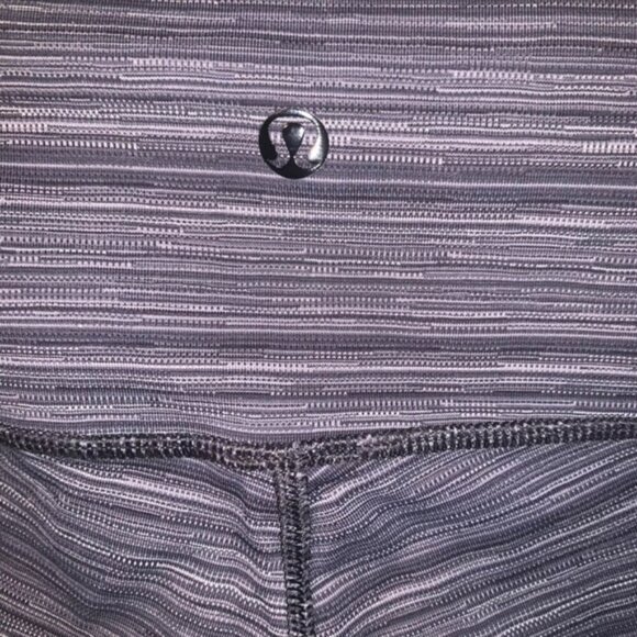 Lululemon High Times Pant *Luxtreme Cyber Stripe Deep Coal Black - Picture 4 of 7